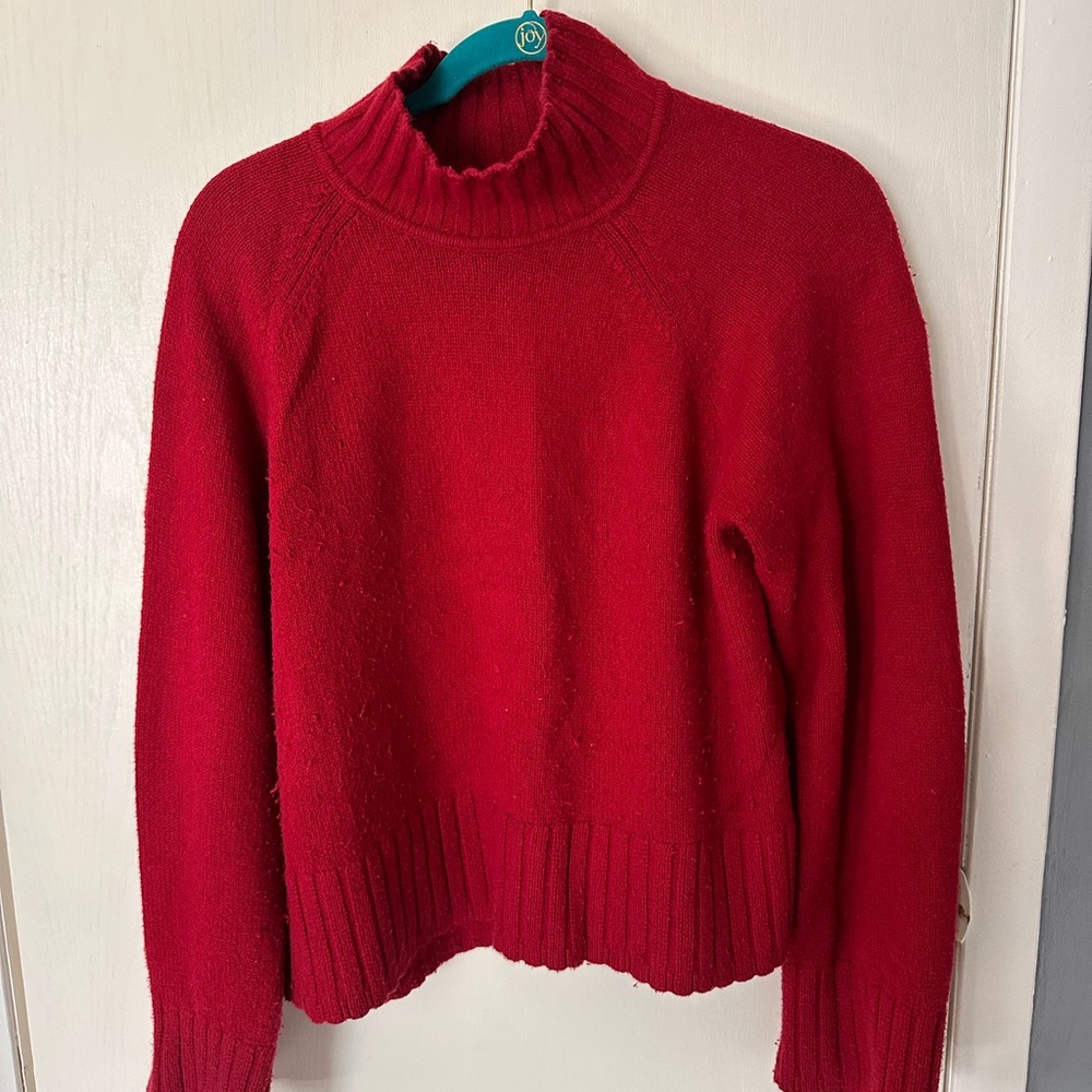 GAP Red Women's Turtleneck Sweater